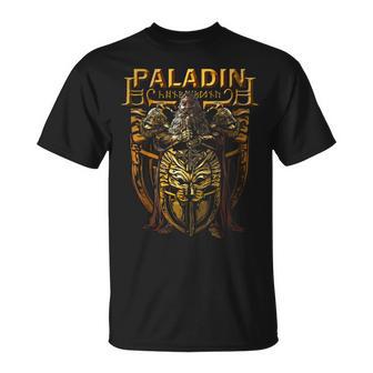 Dwarven Paladin Caballero Enano Juegos De Rol De Mesa Fantasy Gamers Camiseta unisex - Regaloses