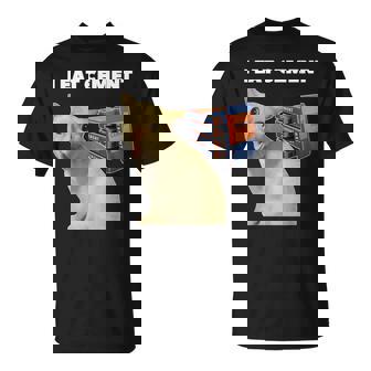 I Eat Cement Cursed Cat Weirdpecific Meme Tシャツ - Kawaiitshirt