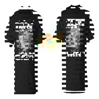 I Eat Cement Cursed Cat Weirdpecific Meme T-Shirt - Seseable