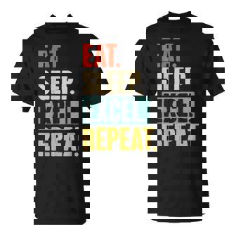 Eat Sleep Excel Repeat Retro Vintage Excel T-Shirt | Mazezy