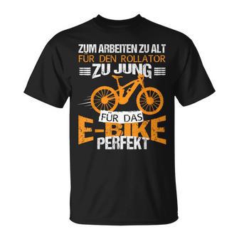 Ebike Rentner Pedelec Fahrrad Elektro Rad T-Shirt - Geschenkecke