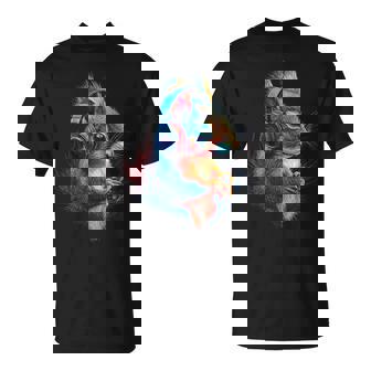 Écureuil Animal Lover Musique Casque Illustration Écureuil T-Shirt - Cadeauxyz