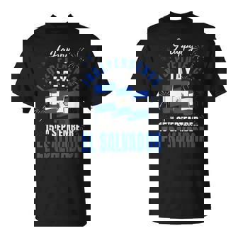 El Salvador Independence Day Independencia Salvadoran Flag T-Shirt - Monsterry