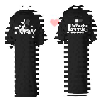 Me Encanta La Diversidad Del Corazón Fuerza En La Diversidad Camiseta unisex - Regaloses