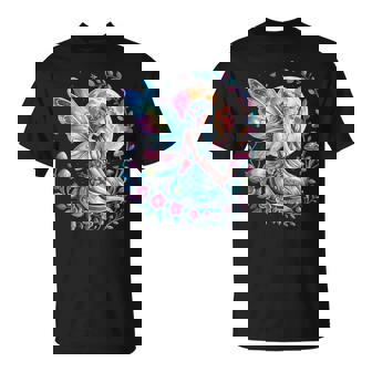 Enchanted Forest Fairy Fantasy Mystical Butterfly & Floral T-Shirt - Thegiftio