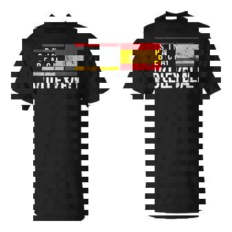 Equipo Deoleibol Playa España Jugador De Bandera Fan Coach In Mangas Camiseta unisex - Regaloses