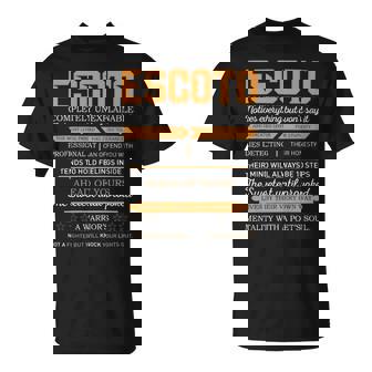 Escoto Completely Unexplainable Notices Everything But Won’T Say It Name T-Shirt | Seseable UK