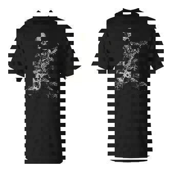 Esqueleto Tocando La Guitarra Rock And Roll Camiseta unisex - Regaloses