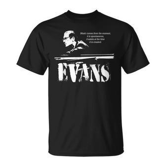 Evans Jazz Wisdom ピアニスト ミュージシャン 1色 Tシャツ - Kawaiitshirt