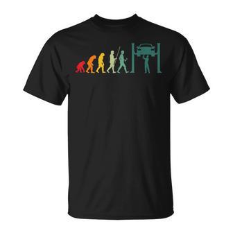 Evolution Garage Mécanicien Autooiture Rétroéhicule Amoureux Deoiture T-Shirt - Cadeauxyz