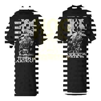 Exterminateur De Porc Chasse Auanglier Chasseur De Porcauvage T-Shirt - Cadeauxyz