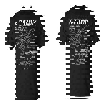 F-14 Tomcat 戦闘機 ジェット仕様 軍用飛行機 F14 Tomcat Tシャツ - Kawaiitshirt