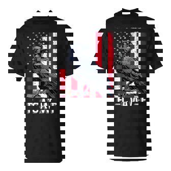 F-Caw-F Black Crow Black Bird Retro Usa Flag Vintage F-Caw-F T-Shirt | Mazezy
