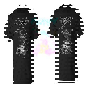 F-Caw-F Raven Black Crow Spooky Season Halloween Retro T-Shirt | Mazezy