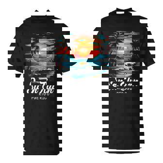 Family Vacation Retro Sunset Puerto Rico San Juan T-Shirt - Thegiftio