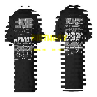 Father Of The Birthday Boy Bat Family Party Theme Boys T-Shirt - Monsterry