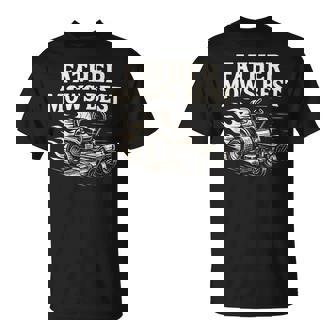 Father Mows Best Zero-Turn Mower Dad Lawn Mowing T-Shirt - Thegiftio UK