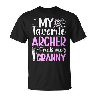 My Favorite Archer Calls Me Granny Archery Granny Grandma T-Shirt - Thegiftio UK