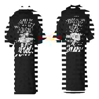 My Favorite People Call Me Mimi Floral Birthday Mimi Small Black T-Shirt - Monsterry