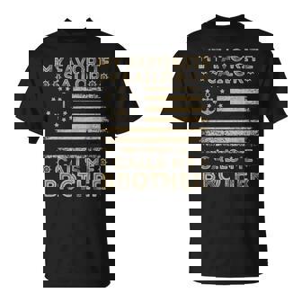My Favorite Sailor Calls Me Brother Sailor Brother Us Flag T-Shirt - Thegiftio