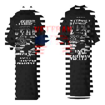 My Favorite Veteran Is My Father-In-Law Family Veteran's Day T-Shirt - Thegiftio UK