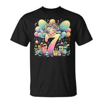 Fee 7 Geburtstag Für Mädchen 7 Jahre Altiebteieben Fee T-Shirt - Geschenkecke