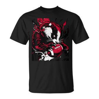 Ferocious Badger Football Lover Wisconsin Game Day Pop T-Shirt - Thegiftio