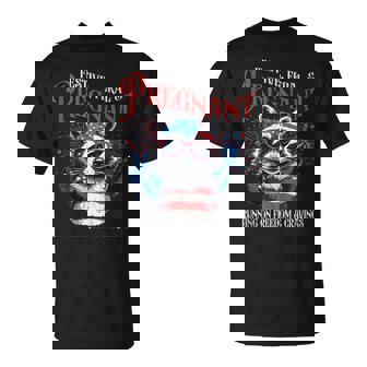 Festive Feral And Pregnant Running On Freedom And Cravings T-Shirt - Thegiftio UK