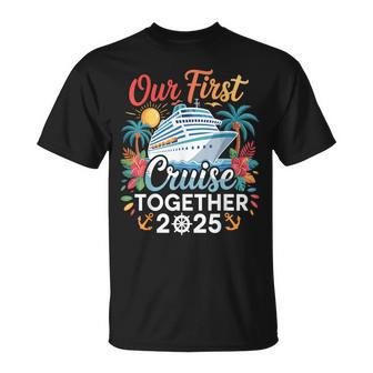First Cruise 2025 Trip Matching Couples Family Cruise Outfit T-Shirt - Thegiftio UK