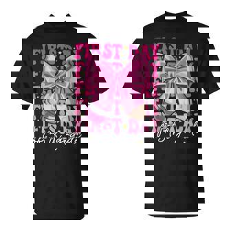 First Day Of 5Th Grade Girls Coquette Bow Back To School T-Shirt | Mazezy