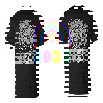 First Day Of School Class Of 2037 Graduation Grow With Me T-Shirt - Thegiftio UK