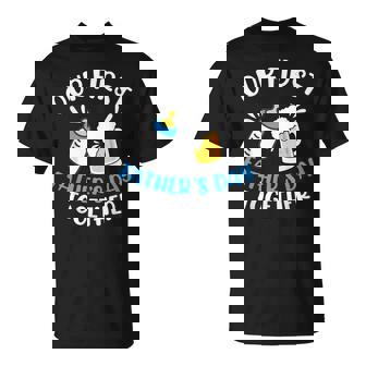 Our First Father's Day Together Baby Bottle Dad Daddy T-Shirt - Monsterry