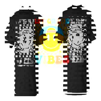 First Grade Vibes Smile First Day Of School 1St Grade Team T-Shirt | Mazezy