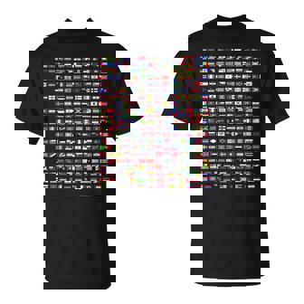 Flags Of The Countries Of The World 287 Flag International T-Shirt - Thegiftio UK