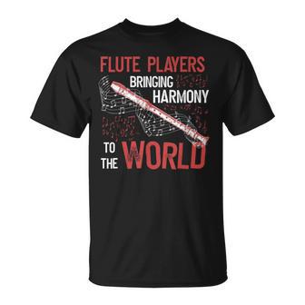 Flautas Que Traen Armonía Al Mundo Flautas Camiseta unisex - Regaloses