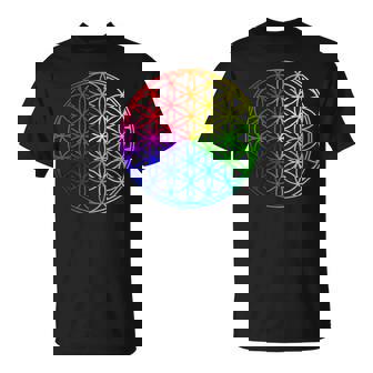 Flower Of Lifeacred Geometry Yogaフラワーオブライフ神聖幾何学瞑想ヨガ Tシャツ - Kawaiitshirt