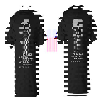Never Forget September 11 Memorial Day American Flag T-Shirt | Mazezy