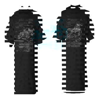 Formul Racing Car Silhouette Mechanic Car Guys T-Shirt | Mazezy