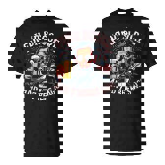 Fourth Of July American Flag Beer Men T-Shirt | Mazezy