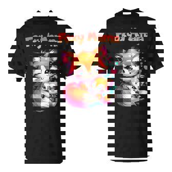 Foxy Mama Mother Daughter Fox Kit Cute Saying Mother's Day T-Shirt - Monsterry