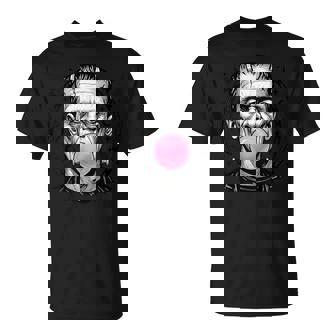 Frankenstein Monster Bubble Gum Vintage Halloween T-Shirt - Thegiftio