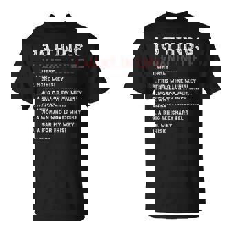 10 Things I Want In My Life ウイスキー Loves Whiskey Tシャツ - Kawaiitshirt