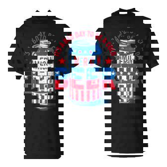 4Th Of July Patriotic Drinking Beer For Women T-Shirt - Monsterry