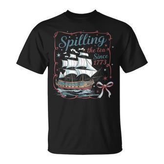 4Th Of July Spilling The Tea Since 1773 4Th Of July T-Shirt - Thegiftio UK