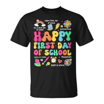 Back To School Teacher Happy First Day Of School T-Shirt - Thegiftio UK