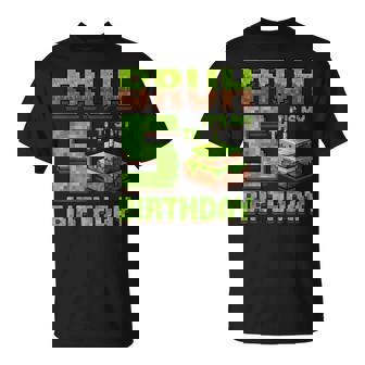 Birthday Boy Bruh It's My 5Th Birthday Game Pixel T-Shirt - Thegiftio