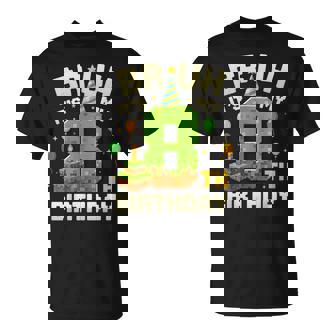 Birthday Boy Bruh It's My 8Th Birthday Game Pixel T-Shirt - Monsterry