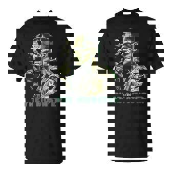 The Bride The Monster Frankenstein Spooky Halloween T-Shirt - Seseable