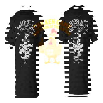 Chicken Game Don't Look At The Chicken Meme Gag T-Shirt - Thegiftio UK