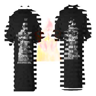 Chicken Wearing Sunglasses Graphic T-Shirt - Thegiftio UK